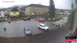 Střed obce Rokytnice nad Jizerou