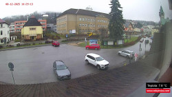 Střed obce Rokytnice nad Jizerou