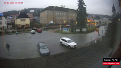 Střed obce Rokytnice nad Jizerou