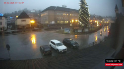 Střed obce Rokytnice nad Jizerou