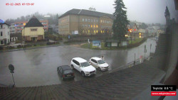 Střed obce Rokytnice nad Jizerou