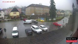 Střed obce Rokytnice nad Jizerou