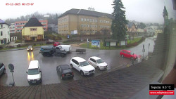 Střed obce Rokytnice nad Jizerou