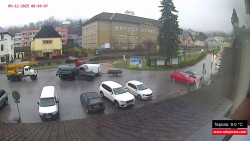 Střed obce Rokytnice nad Jizerou