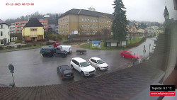 Střed obce Rokytnice nad Jizerou