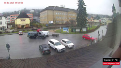 Střed obce Rokytnice nad Jizerou