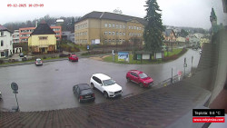 Střed obce Rokytnice nad Jizerou