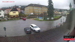 Střed obce Rokytnice nad Jizerou