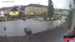 Střed obce Rokytnice nad Jizerou