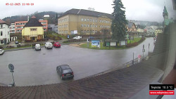 Střed obce Rokytnice nad Jizerou