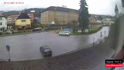 Střed obce Rokytnice nad Jizerou