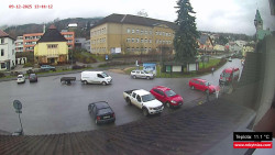 Střed obce Rokytnice nad Jizerou