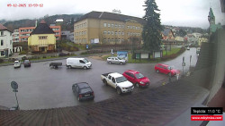 Střed obce Rokytnice nad Jizerou