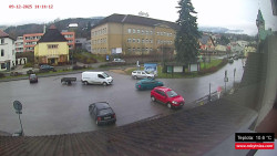 Střed obce Rokytnice nad Jizerou