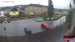 Střed obce Rokytnice nad Jizerou