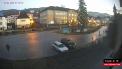 Střed obce Rokytnice nad Jizerou