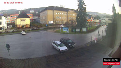 Střed obce Rokytnice nad Jizerou