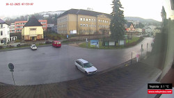 Střed obce Rokytnice nad Jizerou