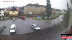 Střed obce Rokytnice nad Jizerou