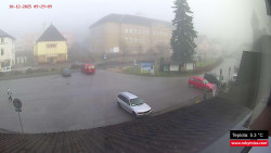 Střed obce Rokytnice nad Jizerou