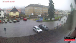 Střed obce Rokytnice nad Jizerou