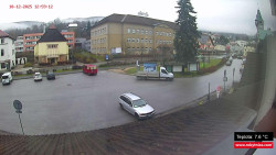 Střed obce Rokytnice nad Jizerou