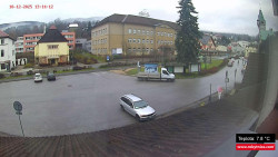 Střed obce Rokytnice nad Jizerou