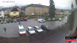 Střed obce Rokytnice nad Jizerou