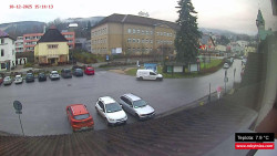 Střed obce Rokytnice nad Jizerou