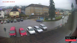 Střed obce Rokytnice nad Jizerou