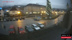 Střed obce Rokytnice nad Jizerou