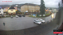 Střed obce Rokytnice nad Jizerou