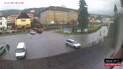 Střed obce Rokytnice nad Jizerou