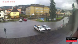 Střed obce Rokytnice nad Jizerou