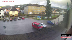 Střed obce Rokytnice nad Jizerou