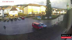 Střed obce Rokytnice nad Jizerou