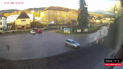 Střed obce Rokytnice nad Jizerou