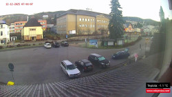 Střed obce Rokytnice nad Jizerou