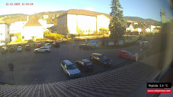 Střed obce Rokytnice nad Jizerou