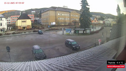 Střed obce Rokytnice nad Jizerou