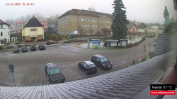 Střed obce Rokytnice nad Jizerou