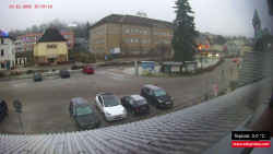 Střed obce Rokytnice nad Jizerou