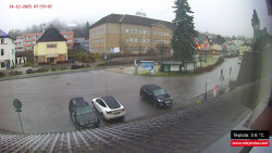 Střed obce Rokytnice nad Jizerou