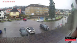 Střed obce Rokytnice nad Jizerou