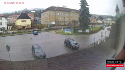 Střed obce Rokytnice nad Jizerou