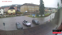 Střed obce Rokytnice nad Jizerou