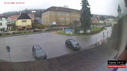 Střed obce Rokytnice nad Jizerou