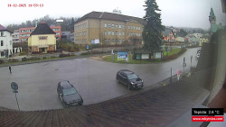 Střed obce Rokytnice nad Jizerou