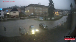 Střed obce Rokytnice nad Jizerou