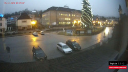 Střed obce Rokytnice nad Jizerou